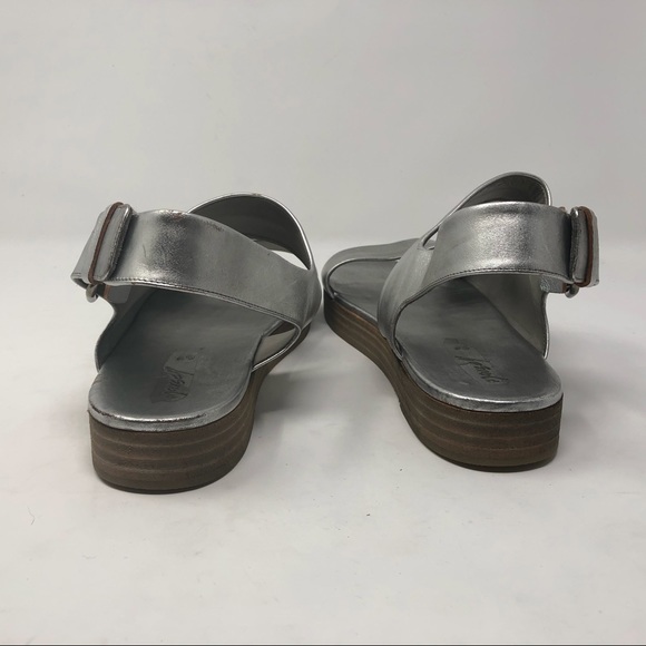 Marséll Silver Platform Buckle Sandals - Picture 3 of 8
